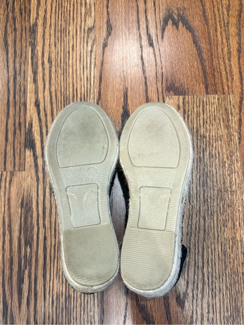 Black Espadrille Flats with Crisscross Straps